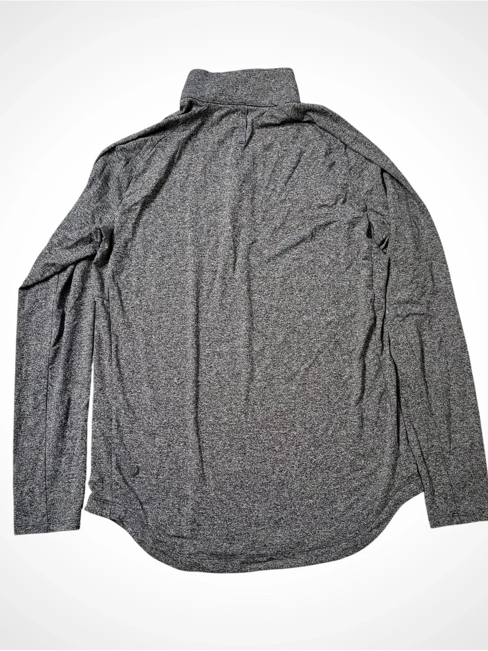 Lululemon Mens Half Zip Pullover Heathered Gray Activewear Long Sleeve Top M EUC